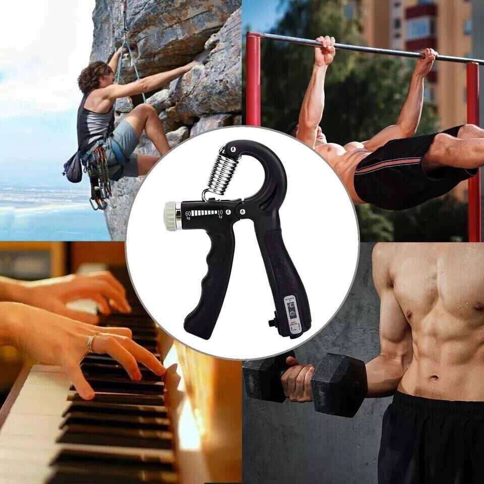 HAND GRIP TRACKER — Grip is your health. Adjustable Smart Hand Gripper with Counter (5–60kg)